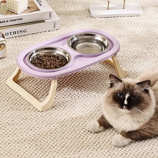 Gamelle chat violet