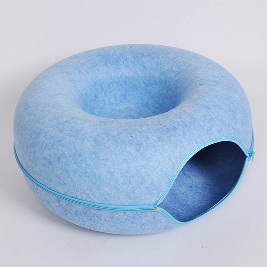 Lit pour chat bleu