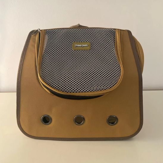 Sac a dos chat avec trois trou kaki