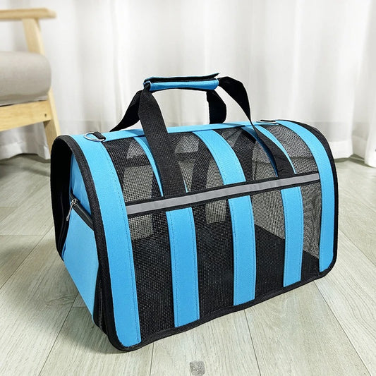 Sac de transport Chat bleu