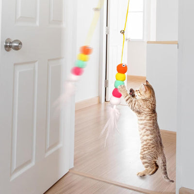 jouet chat interactif chenille agripper