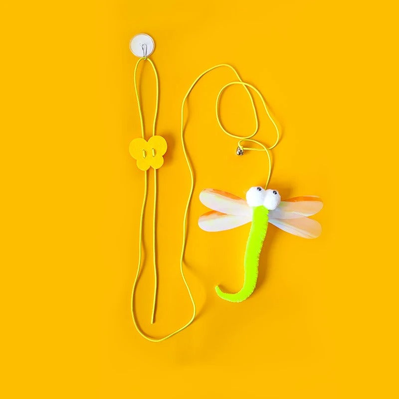 jouet chat interactif libellule verte