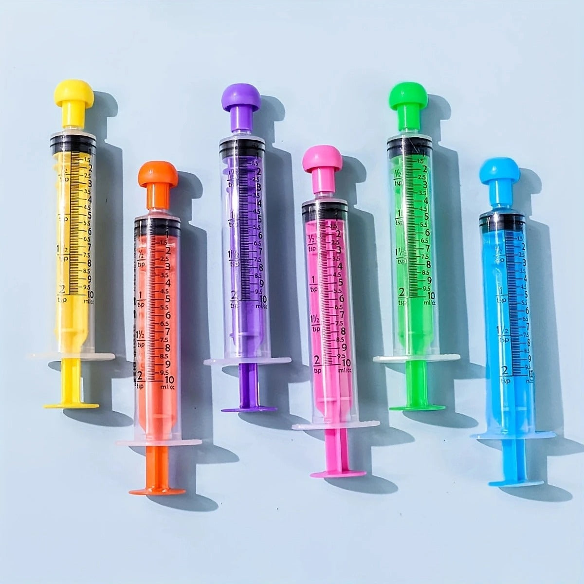 seringue alimentation différents couleurs