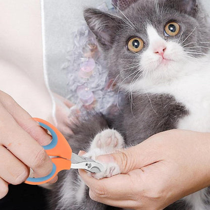 Coupe Ongle pour Chat - PetCatNailScissor™ - Orange Bleu