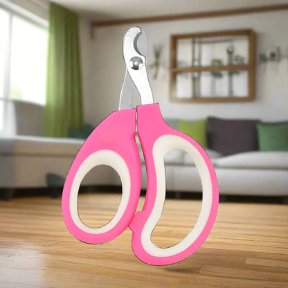 Coupe Ongle pour chat rose blanc haut salon