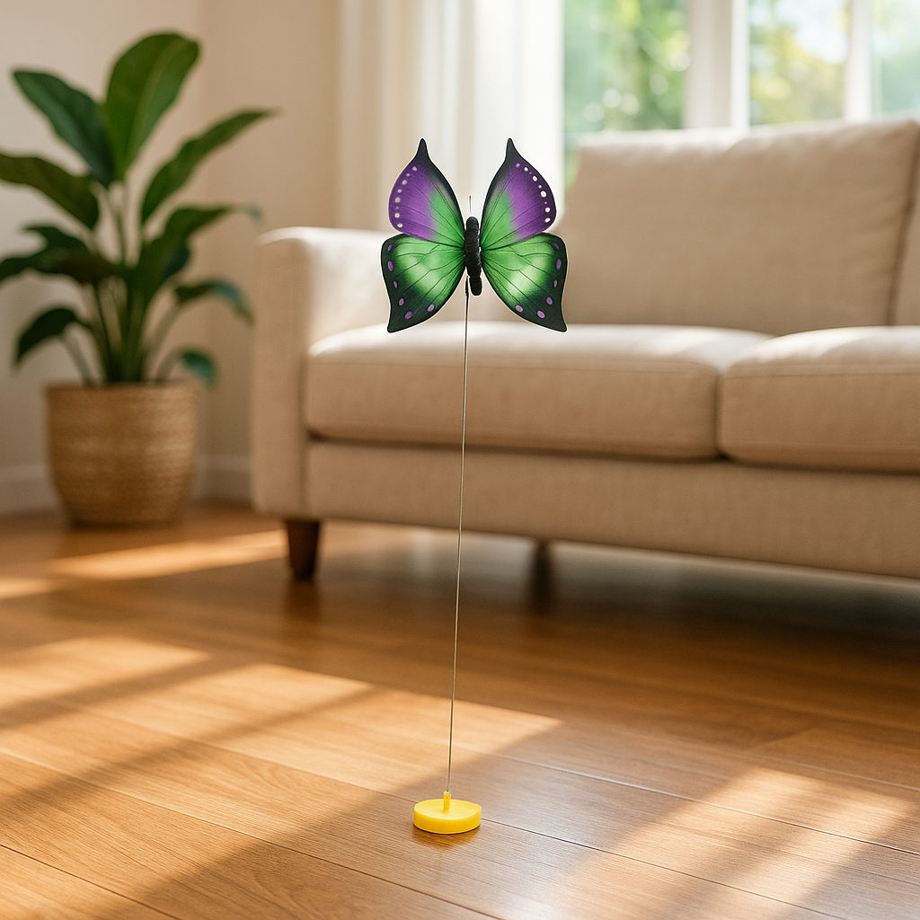 Jouet chat papillon morpho remplacement sans support