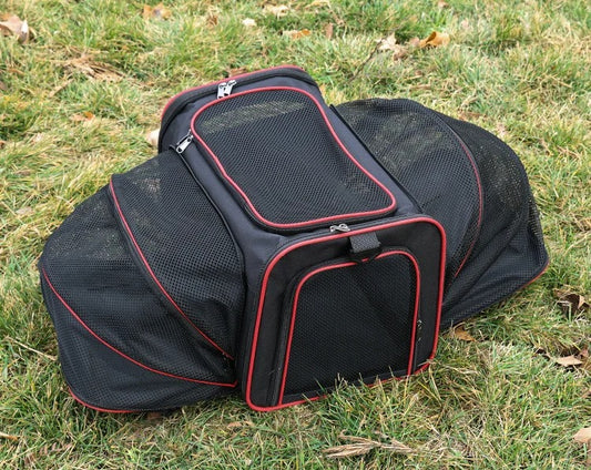 Sac de transport pour chat rouge