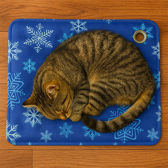 Tapis rafraichissant Chat bleu chat dort