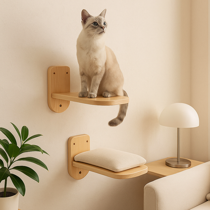 arbre a chat mural Deux étage C sur mur