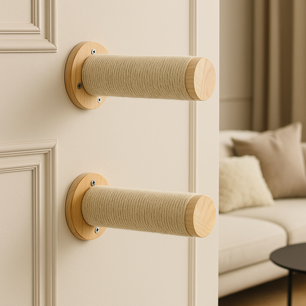 arbre a chat mural deux Griffoirs A sur mur