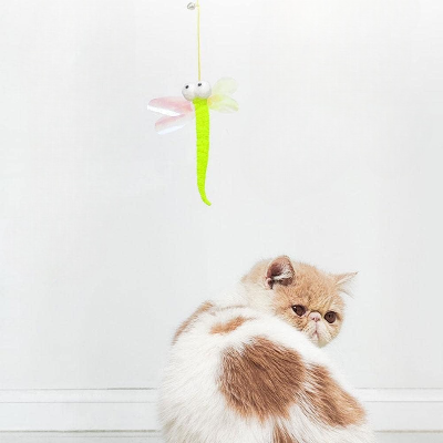 jouet chat interactif libellule accrocher