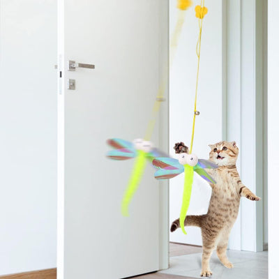 jouet chat interactif libellule porte chambre