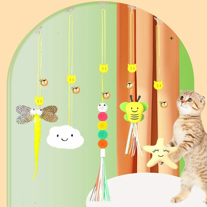 jouet chat interactif suspendu